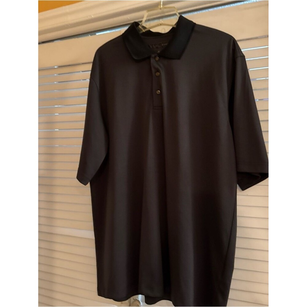 Pebble Beach Black Short Sleeve Polo